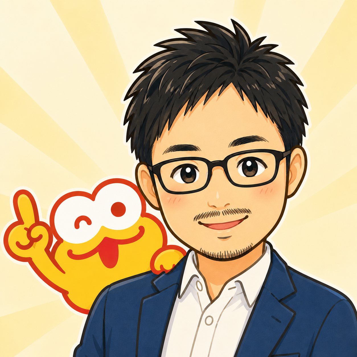 代表 飯塚透とサニーカーズマスコット